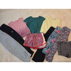 Girls Size M (8) Lot of Active Athletic clothes  bundle